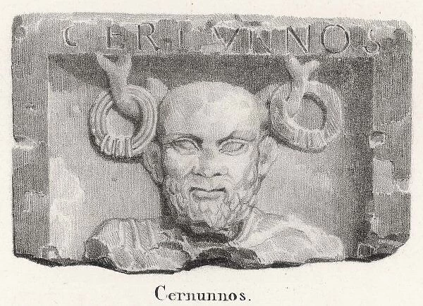 CERNUNNOS horned deity of fertility and abdundance, honoured by the Gauls