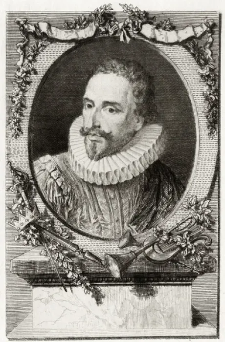 Framed Print : Cervantes / Lalouze / Sepia Framed Print : Cervantes / Lalouze / Sepia
