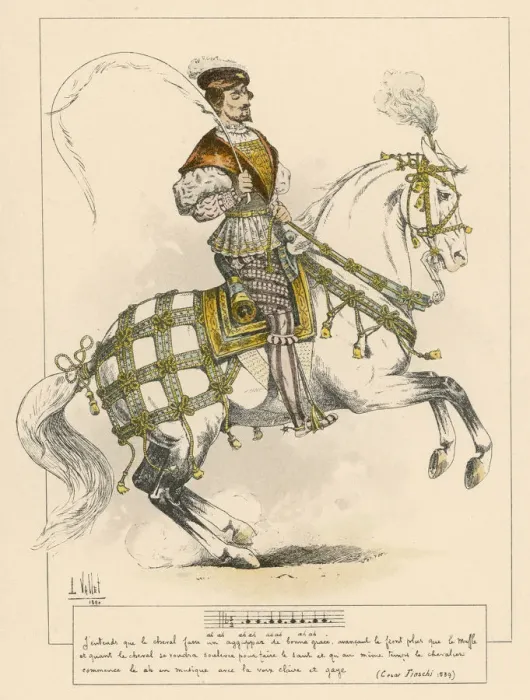 Framed Print : CESAR FIESCHI ON HORSE Framed Print : CESAR FIESCHI ON HORSE