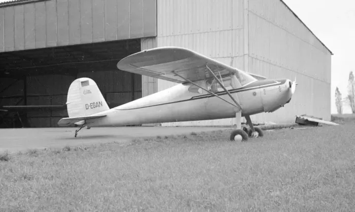 Framed Print : Cessna 120 D-EGAN Framed Print : Cessna 120 D-EGAN