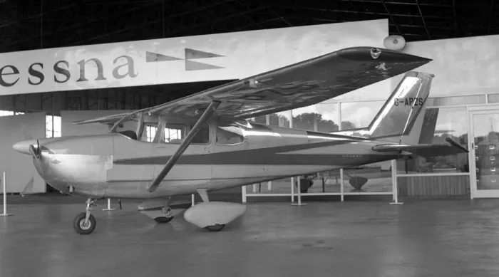 Framed Print : Cessna 175A G-APZS Framed Print : Cessna 175A G-APZS