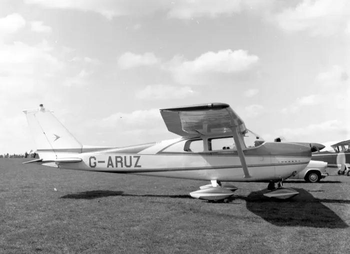 Framed Print : Cessna 175C Skylark G-ARUZ Framed Print : Cessna 175C Skylark G-ARUZ