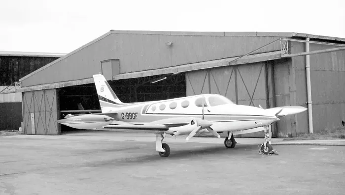 Framed Print : Cessna 340 G-BBGF Framed Print : Cessna 340 G-BBGF
