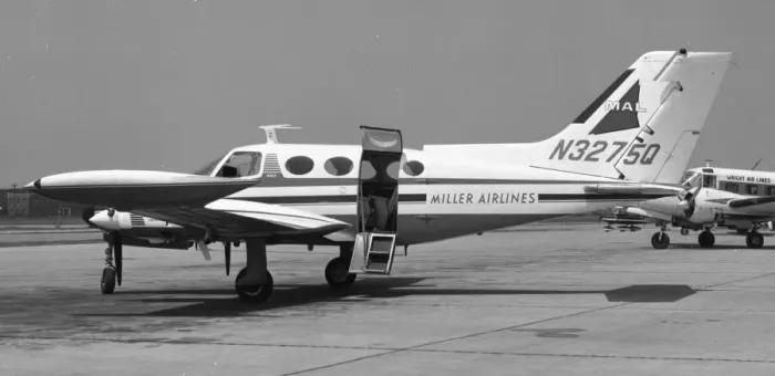 Framed Print : Cessna 401 N3275Q