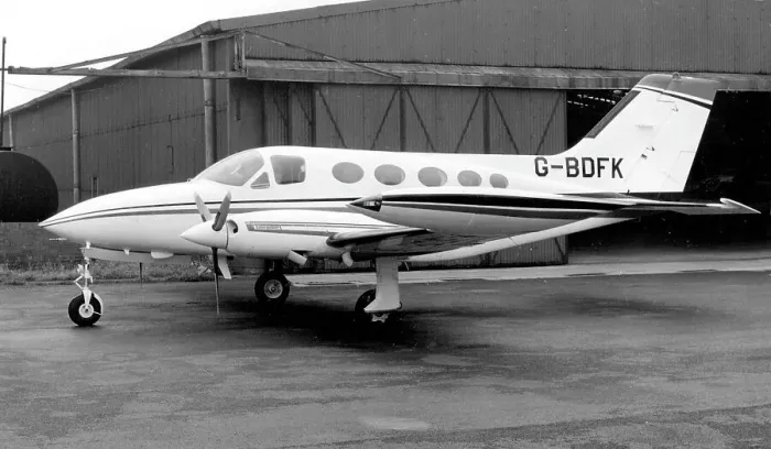 Framed Print : Cessna 414 Chancellor G-BDFK Framed Print : Cessna 414 Chancellor G-BDFK