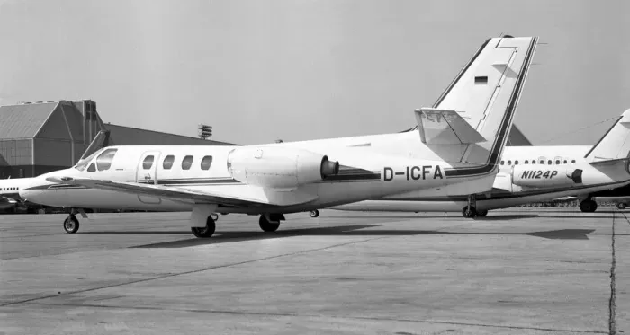 Framed Print : Cessna 500 Citation I D-ICFA Framed Print : Cessna 500 Citation I D-ICFA