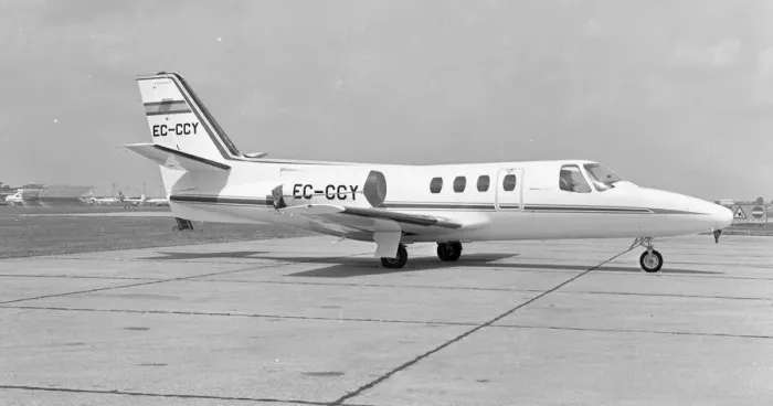 Framed Print : Cessna 500 Citation I EC-CCY Framed Print : Cessna 500 Citation I EC-CCY