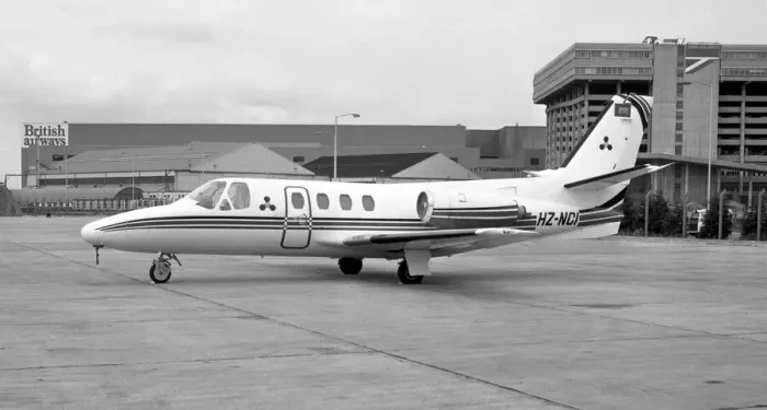Framed Print : Cessna 500 Citation I HZ-NCI Framed Print : Cessna 500 Citation I HZ-NCI
