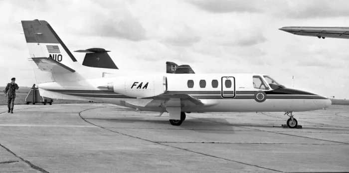 Framed Print : Cessna 500 Citation I N10
