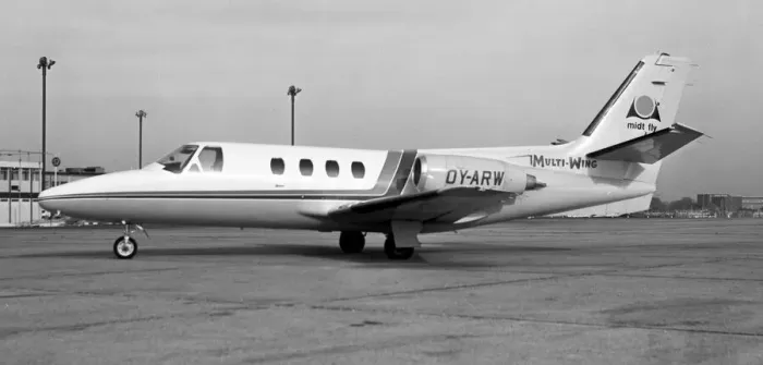 Framed Print : Cessna 500 Citation I OY-ARW Framed Print : Cessna 500 Citation I OY-ARW