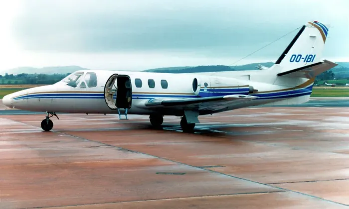Framed Print : Cessna 500 Citation OO-IBI Framed Print : Cessna 500 Citation OO-IBI