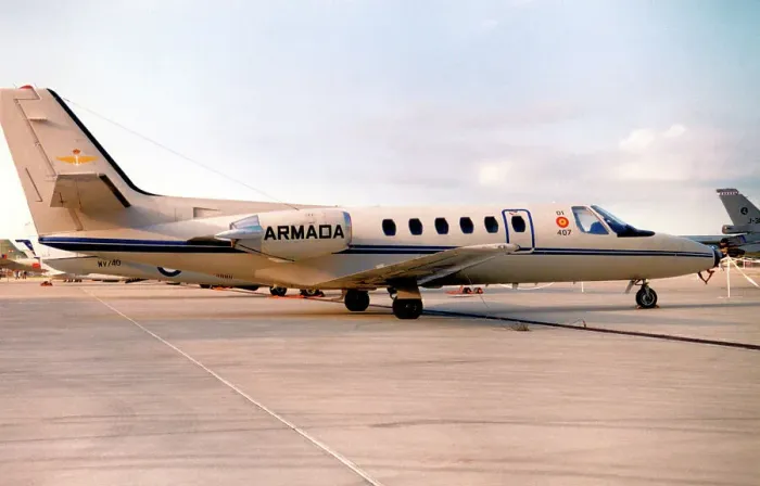 Framed Print : Cessna 550 Citation 2 U.20-3 - 01-407 Framed Print : Cessna 550 Citation 2 U.20-3 - 01-407