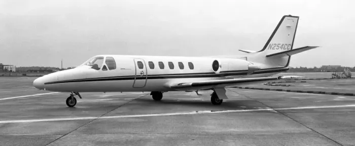 Framed Print : Cessna 550 Citation II N254CC Framed Print : Cessna 550 Citation II N254CC