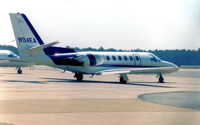 Framed Print : Cessna 550 Citation II N84EA Framed Print : Cessna 550 Citation II N84EA