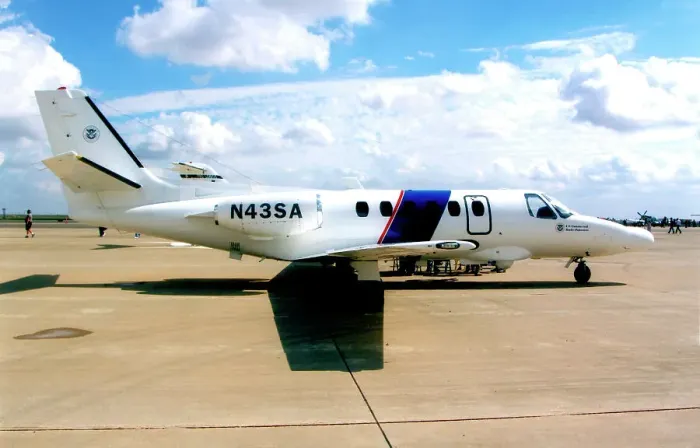 Framed Print : Cessna 550 Citation N43SA Framed Print : Cessna 550 Citation N43SA