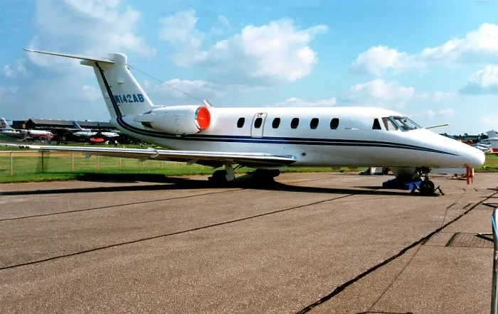Framed Print : Cessna 650 Citation III N142AB Framed Print : Cessna 650 Citation III N142AB
