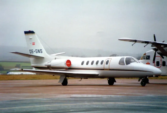 Framed Print : Cessna S550 Citation S / II OE-GNS
