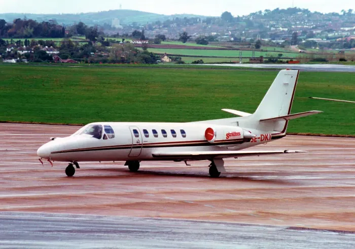 Framed Print : Cessna S550 Citation SII SE-DKI Framed Print : Cessna S550 Citation SII SE-DKI