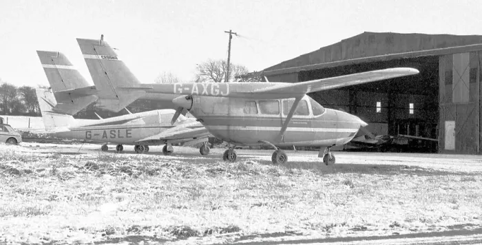 Framed Print : Cessna Super Skymaster G-AXGJ Framed Print : Cessna Super Skymaster G-AXGJ
