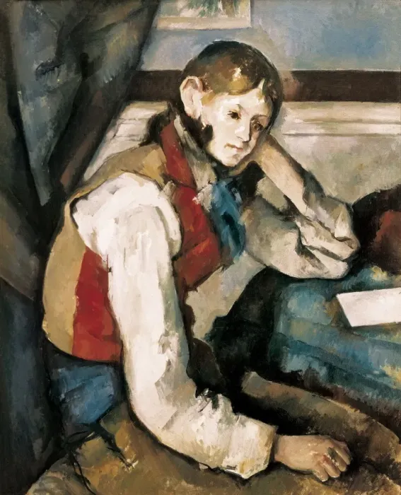 Framed Print : CEZANNE, Paul (1839-1906). The Boy in the Red Framed Print : CEZANNE, Paul (1839-1906). The Boy in the Red
