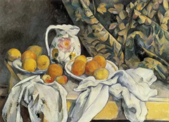 Framed Print : CEZANNE, Paul (1839-1906). Still Life with a Framed Print : CEZANNE, Paul (1839-1906). Still Life with a