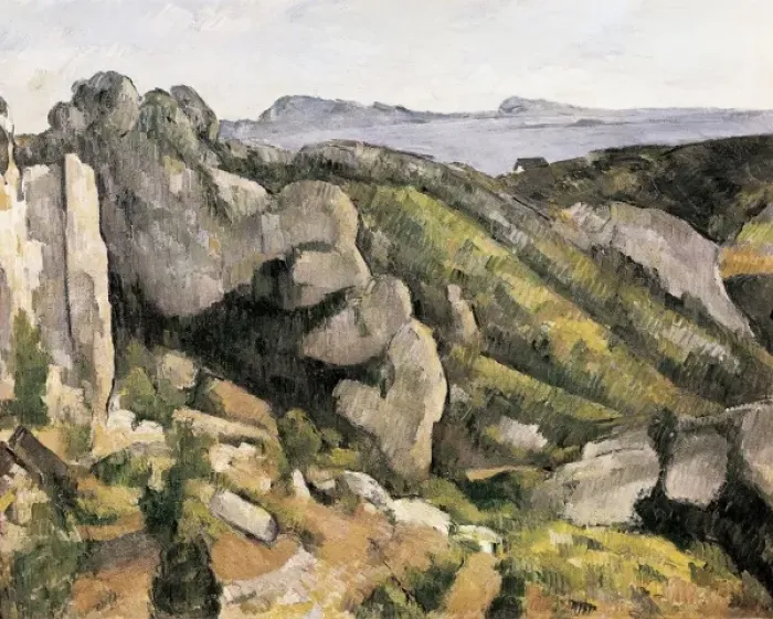 Framed Print : CEZANNE, Paul (1839-1906). Rocks at L Estaque Framed Print : CEZANNE, Paul (1839-1906). Rocks at L Estaque