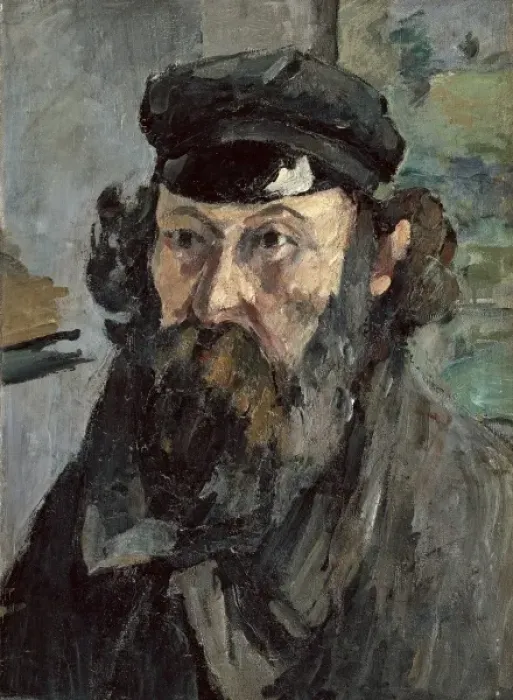 Framed Print : CEZANNE, Paul (1839-1906). Self-portrait in a Framed Print : CEZANNE, Paul (1839-1906). Self-portrait in a