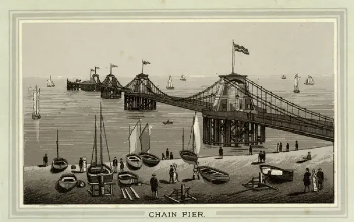 Framed Print : Chain Pier, Brighton, Sussex Framed Print : Chain Pier, Brighton, Sussex