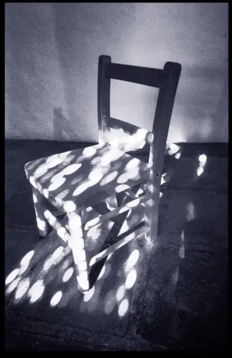 Framed Print : Chair in dappled sunlight Framed Print : Chair in dappled sunlight