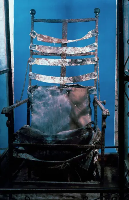 Framed Print : Chair in which died Mariano Alvarez de Castro (1749-1810). S Framed Print : Chair in which died Mariano Alvarez de Castro (1749-1810). S