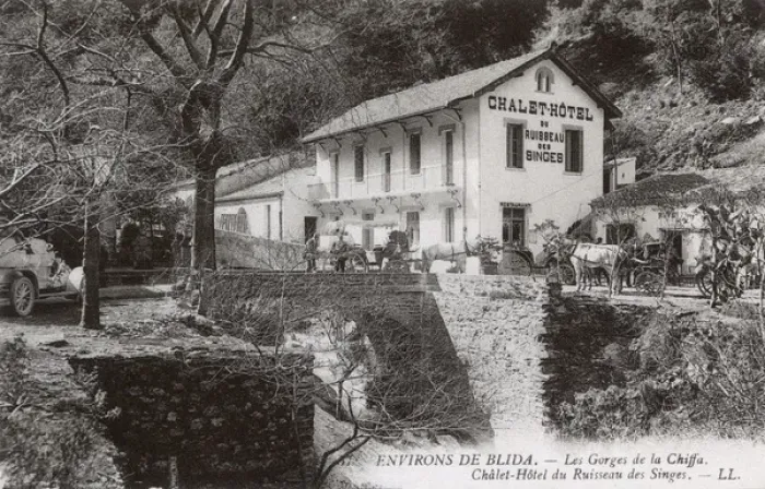 Framed Print : Chalet Hotel, Chiffa Gorges, Blida, Algeria, North Africa Framed Print : Chalet Hotel, Chiffa Gorges, Blida, Algeria, North Africa