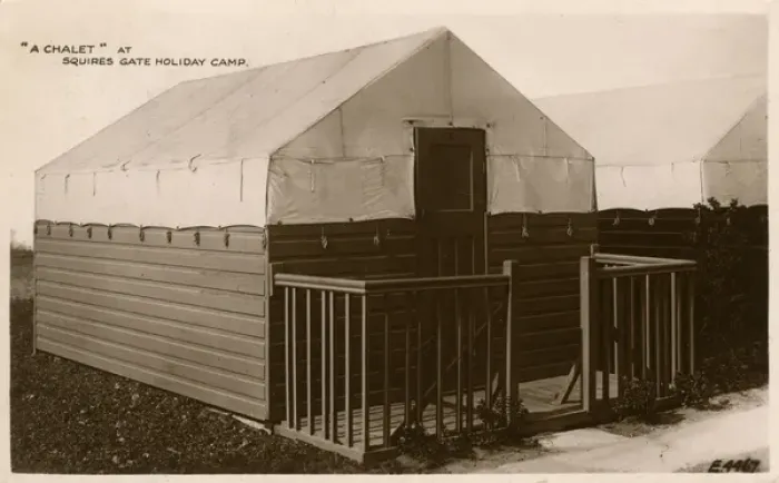 Framed Print : A chalet at Squires Gate Holiday Camp Framed Print : A chalet at Squires Gate Holiday Camp
