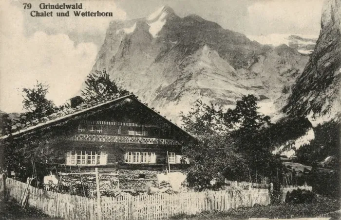 Framed Print : Chalet below the Wetterhorn, Grindelwald, Switzerland Framed Print : Chalet below the Wetterhorn, Grindelwald, Switzerland