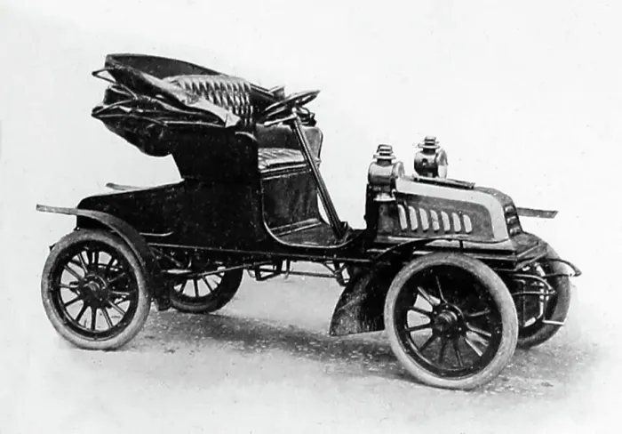 Framed Print : A Challenge veteran car, early 1900s Framed Print : A Challenge veteran car, early 1900s