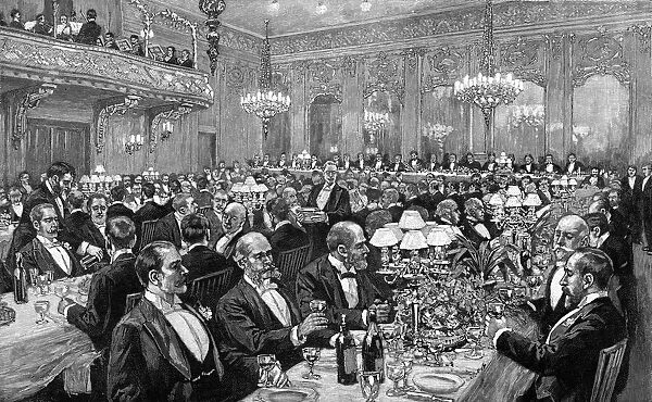 Chamber of Commerce banquet, 1890