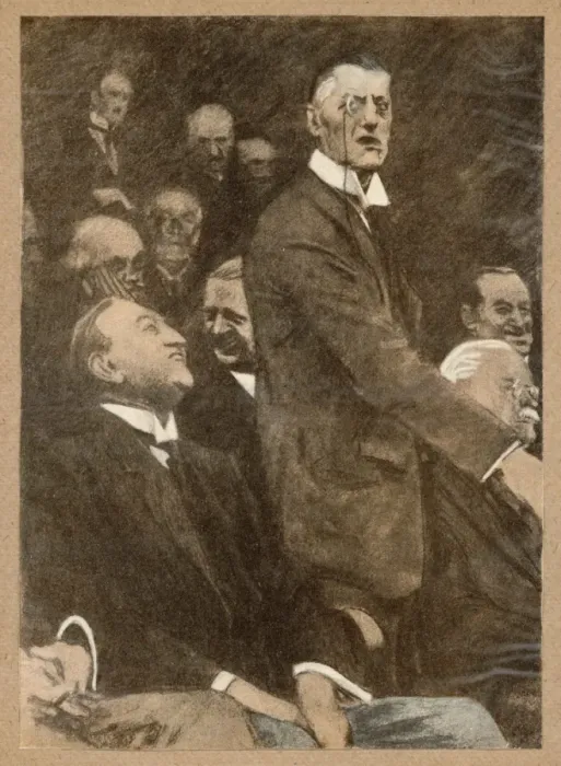 Framed Print : A Chamberlain Speaking Framed Print : A Chamberlain Speaking