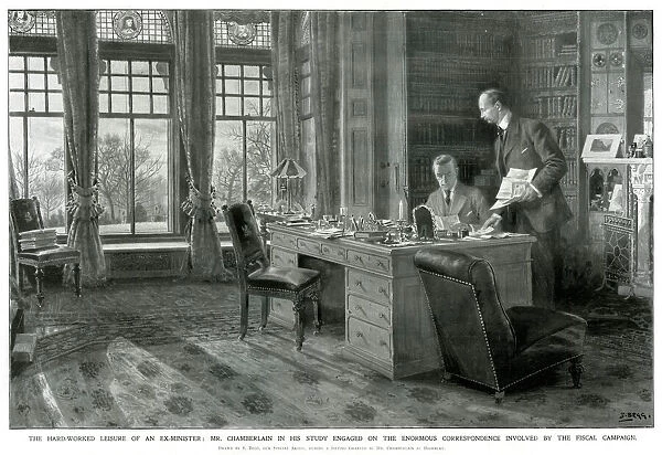 Chamberlain in his study