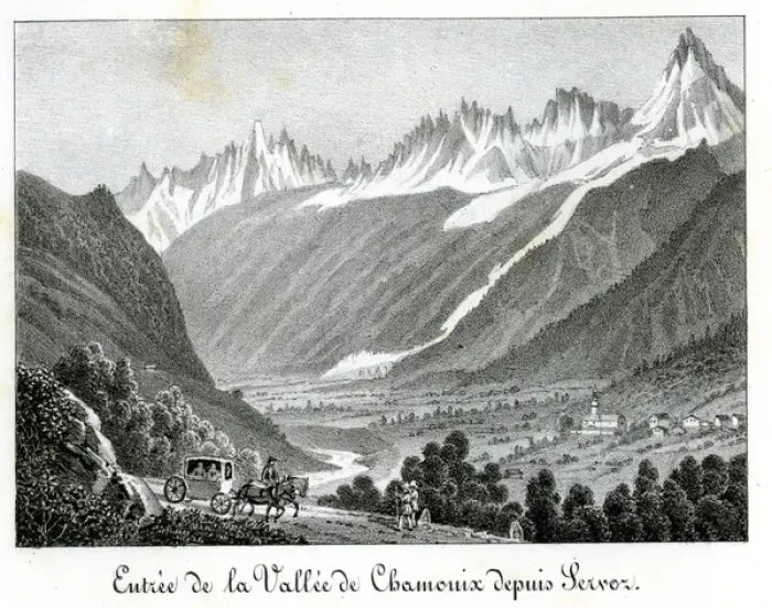 Framed Print : Chamonix and Mont Blanc, France Framed Print : Chamonix and Mont Blanc, France