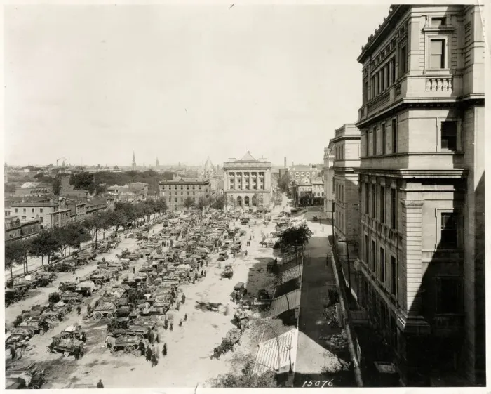 Framed Print : Champ de Mars market, Montreal Canada, c. 1920 Framed Print : Champ de Mars market, Montreal Canada, c. 1920