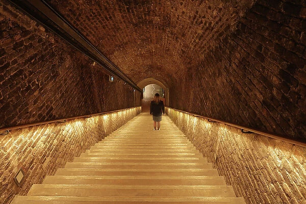 Champagne cellars, Maison Ruinart, Reims, Marne, France