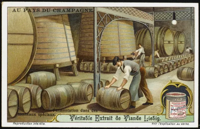 Framed Print : Champagne Liebig 4 Framed Print : Champagne Liebig 4