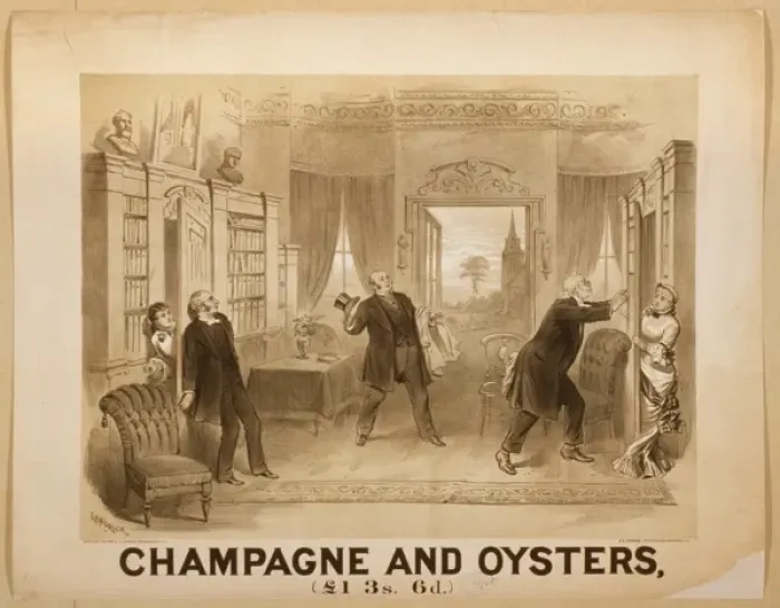 Framed Print : Champagne and oysters Framed Print : Champagne and oysters