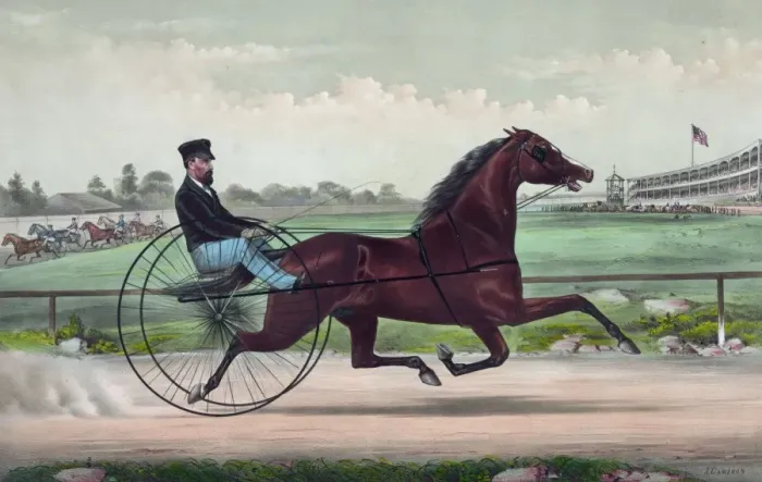 Framed Print : The champion trotting stallion Smuggler owned by H. S. Russel Framed Print : The champion trotting stallion Smuggler owned by H. S. Russel