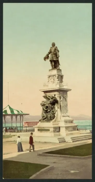 Framed Print : Champlain statue, Quebec Framed Print : Champlain statue, Quebec