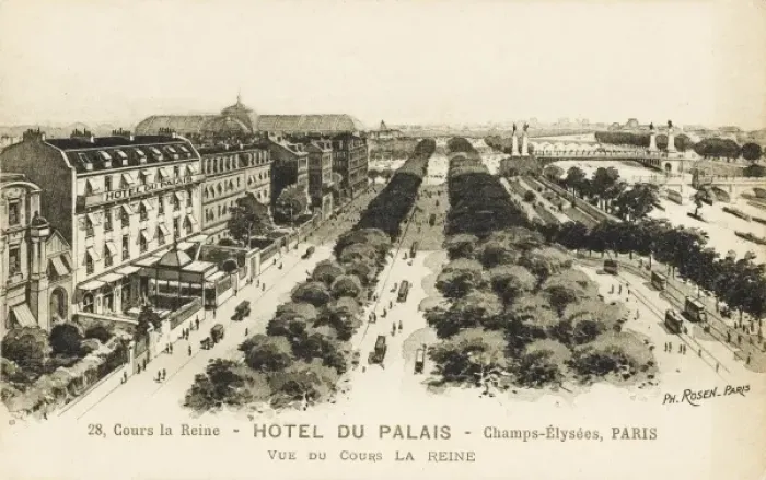 Framed Print : Champs Elysees - Paris - Hotel du Palais Framed Print : Champs Elysees - Paris - Hotel du Palais