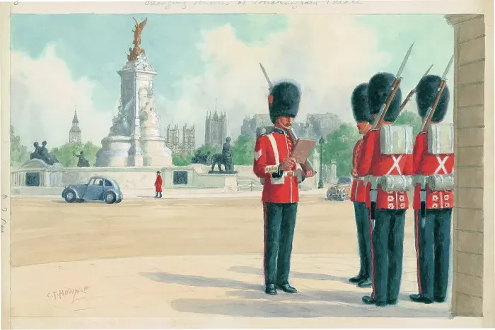 Framed Print : Changing Sentries at Buckingham Palace Framed Print : Changing Sentries at Buckingham Palace