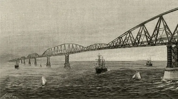 Framed Print : Channel Bridge 4
