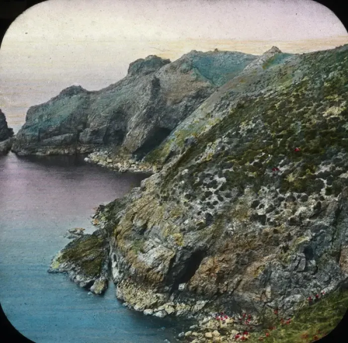 Framed Print : The Channel Islands - Goulist Rocks and Caves Framed Print : The Channel Islands - Goulist Rocks and Caves