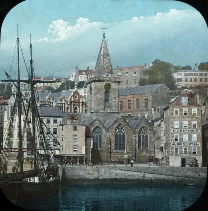 Framed Print : The Channel Islands - Town Church Framed Print : The Channel Islands - Town Church