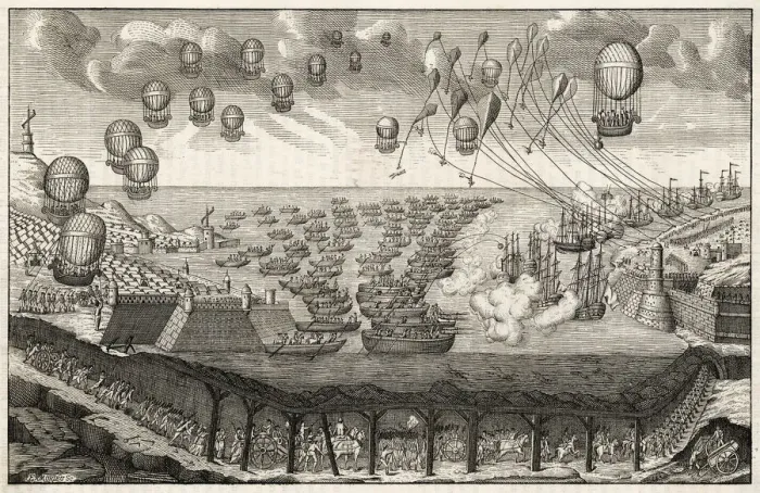 Framed Print : Channel Tunnel in 1803 Framed Print : Channel Tunnel in 1803